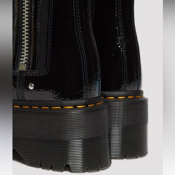 2976 MAX DISTRESSED PATENT CHELSEA PLATFORM BOOTS - Picture 9 of 11